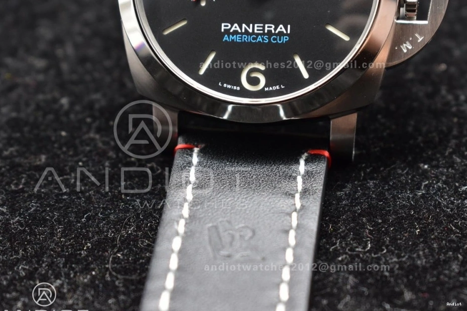 PAM732 Best Leather Green Brown  Dial Dark Edition P9010 1:1 on TTF Strap 0317